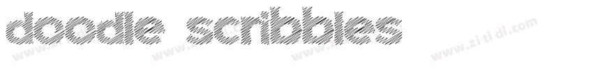 doodle scribbles字体转换